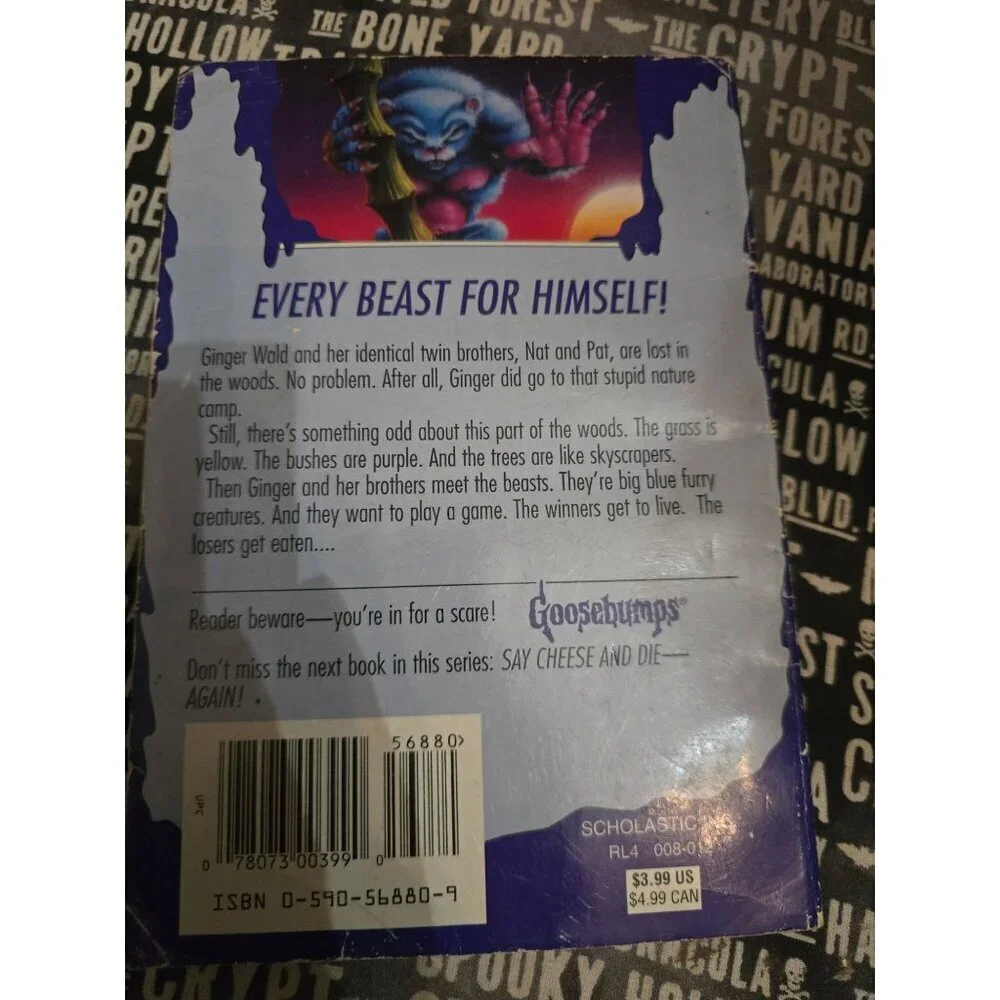 Goosebumps #43 The Beast From The East By R.L. Stine Vintage Horror Paperback Bo